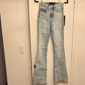 Veronica Beard Beverly Skinny Flare Jeans - Light Blue